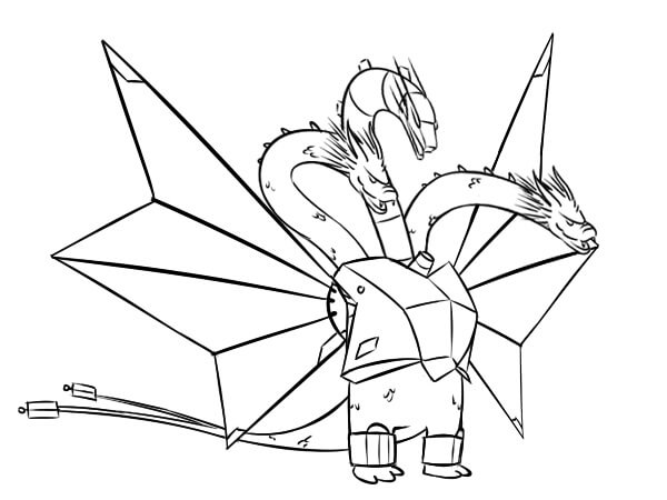 Dibujo de Mecha Ghidorah para Colorear