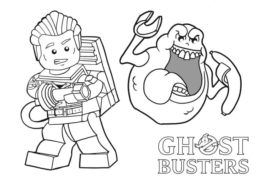 Dibujo de Cazafantasmas Lego para Colorear
