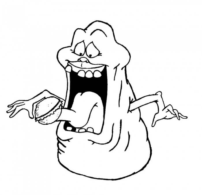 Dibujo de Comer Mas Delgado para Colorear
