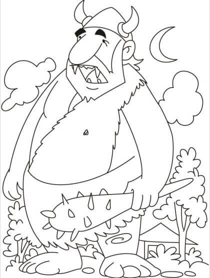 Dibujo de Arma de Sujecin Gigante para Colorear