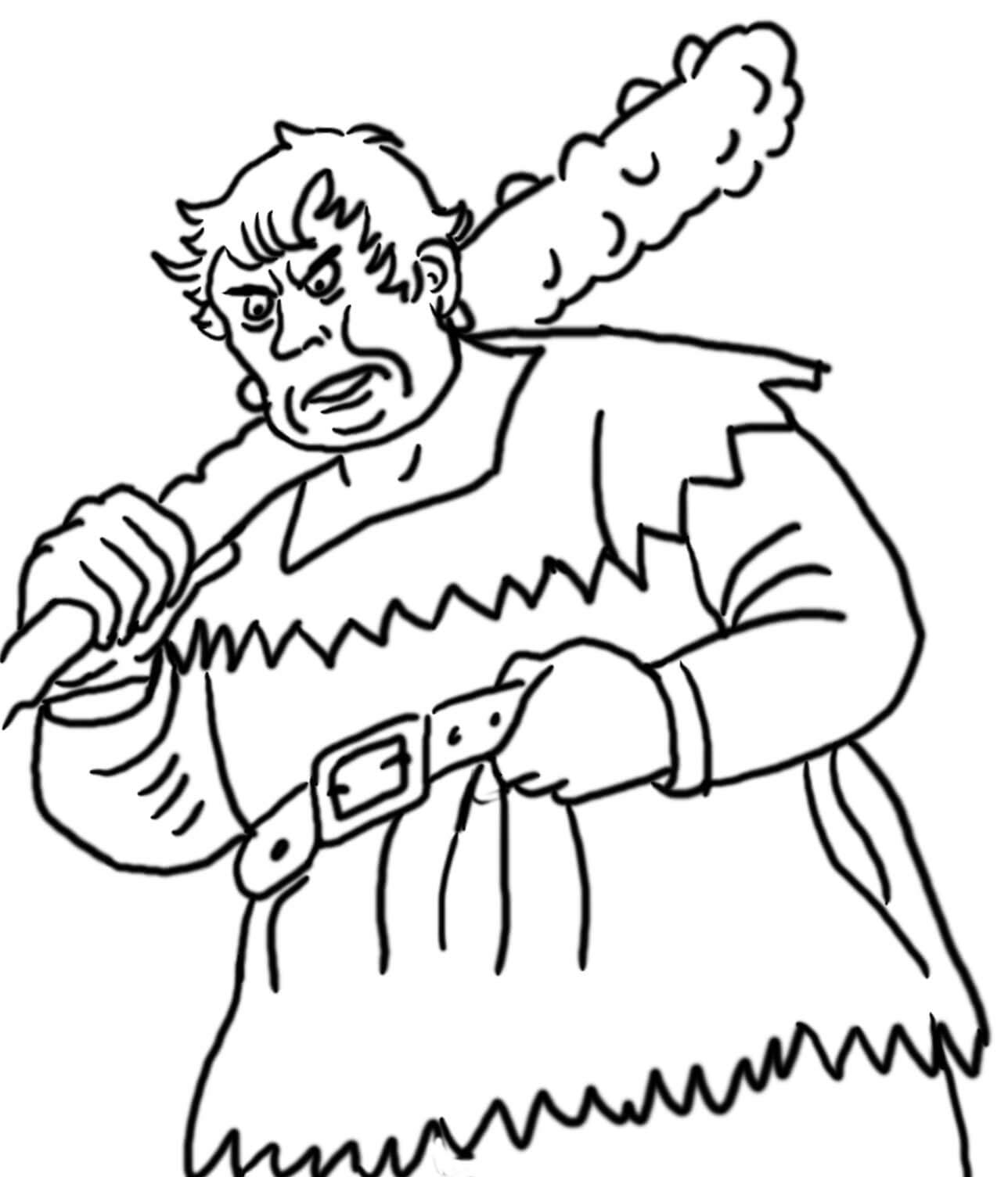 Dibujo de Bsico Gigante para Colorear
