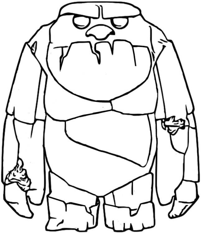 Dibujo de Gigante Divertido para Colorear