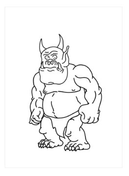 Dibujo de Gigante Sencillo para Colorear
