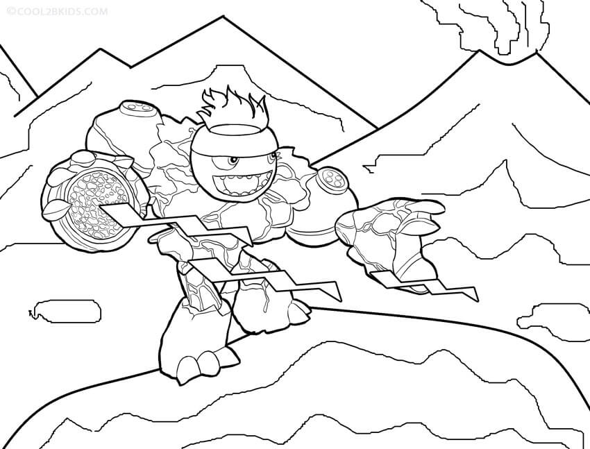 Dibujo de Gigante de Dibujos Animados para Colorear