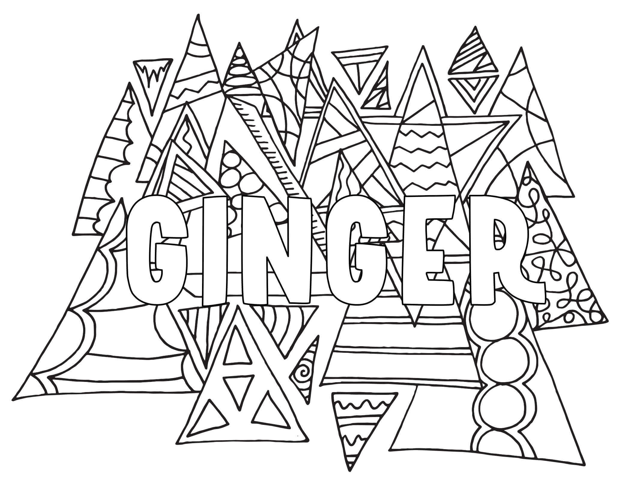 Dibujo de El Jengibre Es para Adultos para Colorear
