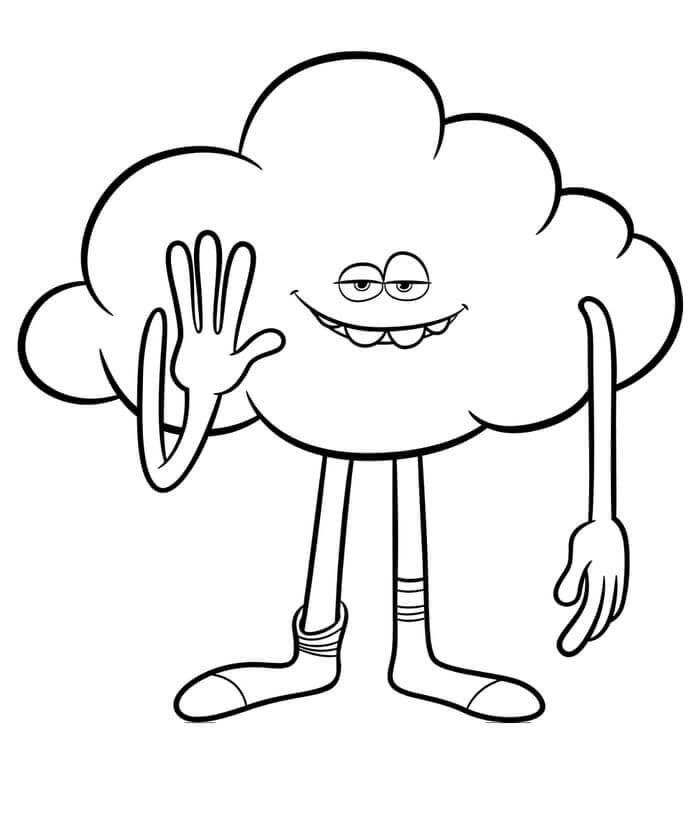 Dibujo de Chico de la Nube para Colorear