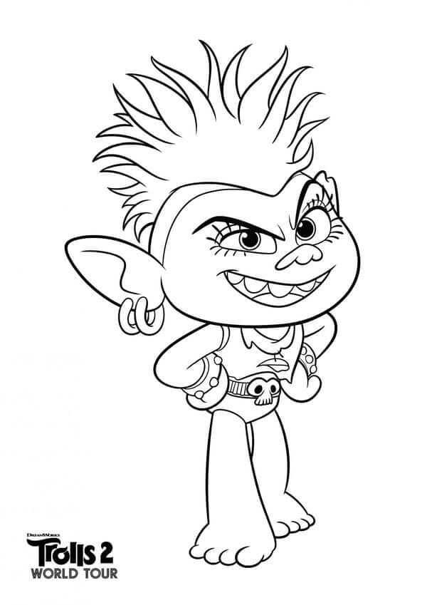 Dibujo de Fresco Barb para Colorear