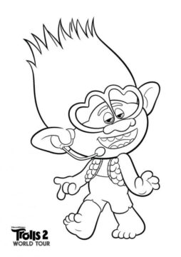 Dibujo de Rama de Cantante para Colorear