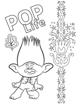 Dibujo de Vida Pop para Colorear