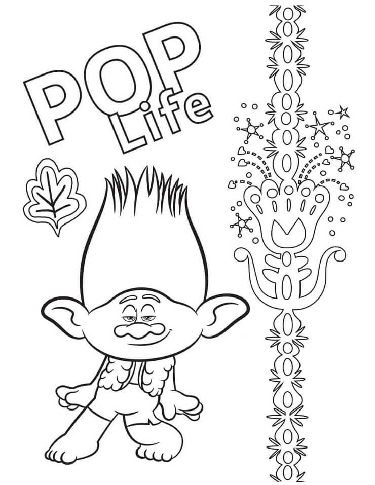 Dibujo de Vida Pop para Colorear