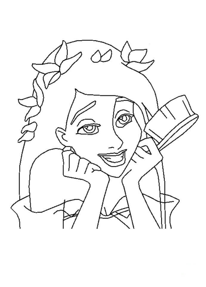 Dibujo de Con Amor Gisele para Colorear