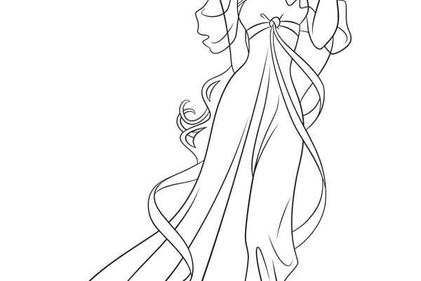 Dibujo de Cuerpo Giselle para Colorear