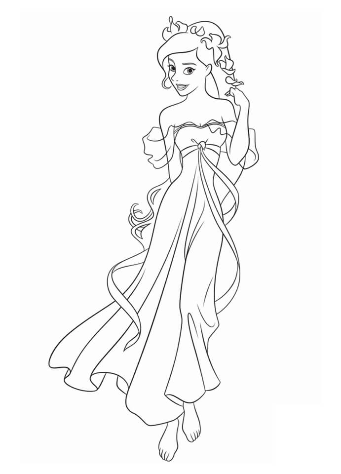 Dibujo de Giselle Encantada para Colorear