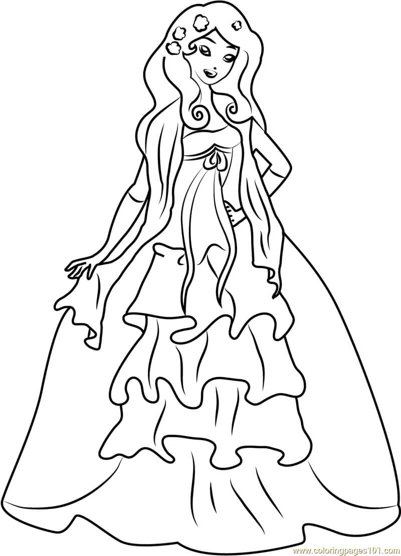 Dibujo de Linda Giselle para Colorear