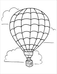 Dibujo de Globo Aerosttico Normal para Colorear