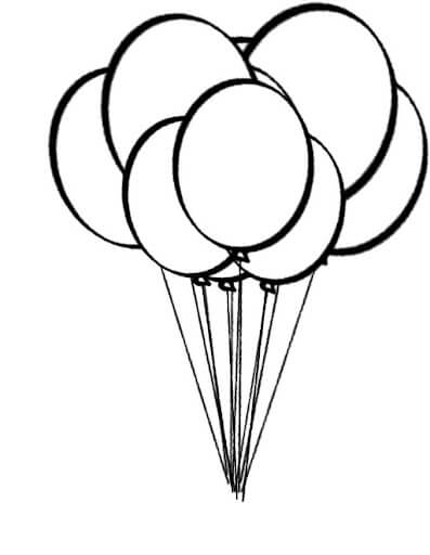 Dibujo de Globo Impresionante para Colorear