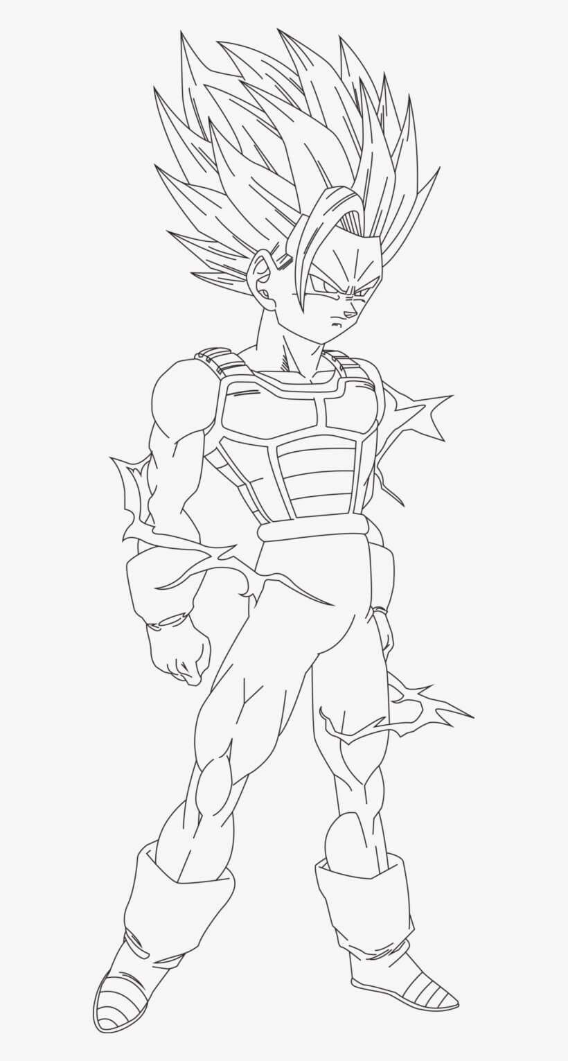 Dibujo de Gohan Ssj2 para Colorear