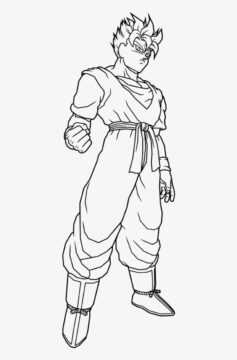Dibujo de Sper Saiyan Gohan para Colorear