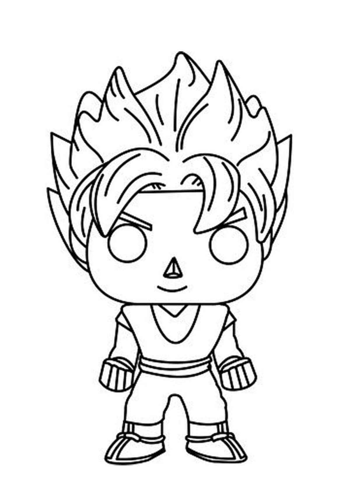 Dibujo de Animados Goku Ssj1 para Colorear