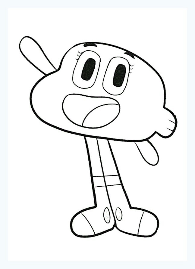Dibujo de Darwin de Hola para Colorear