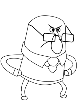 Dibujo de Sr Robinson para Colorear