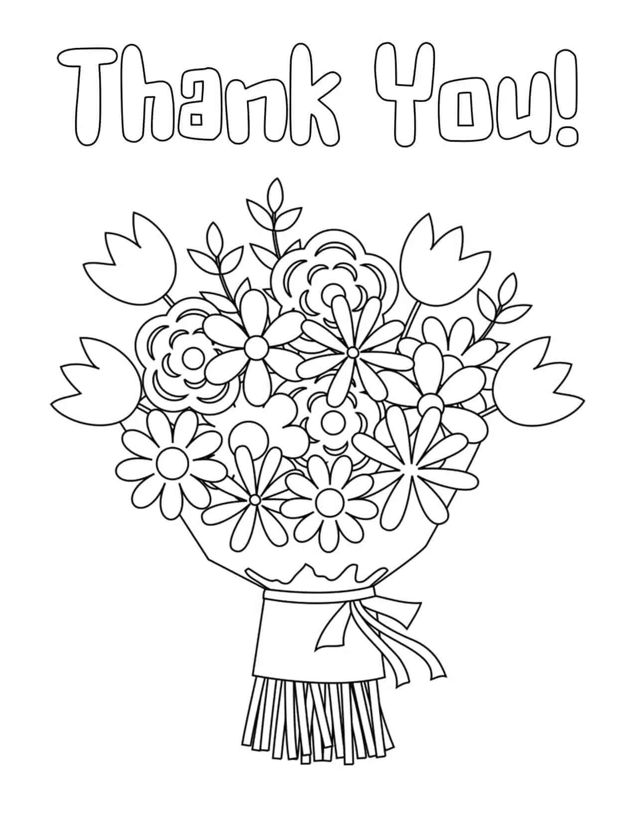 Dibujo de Normal Gracias para Colorear