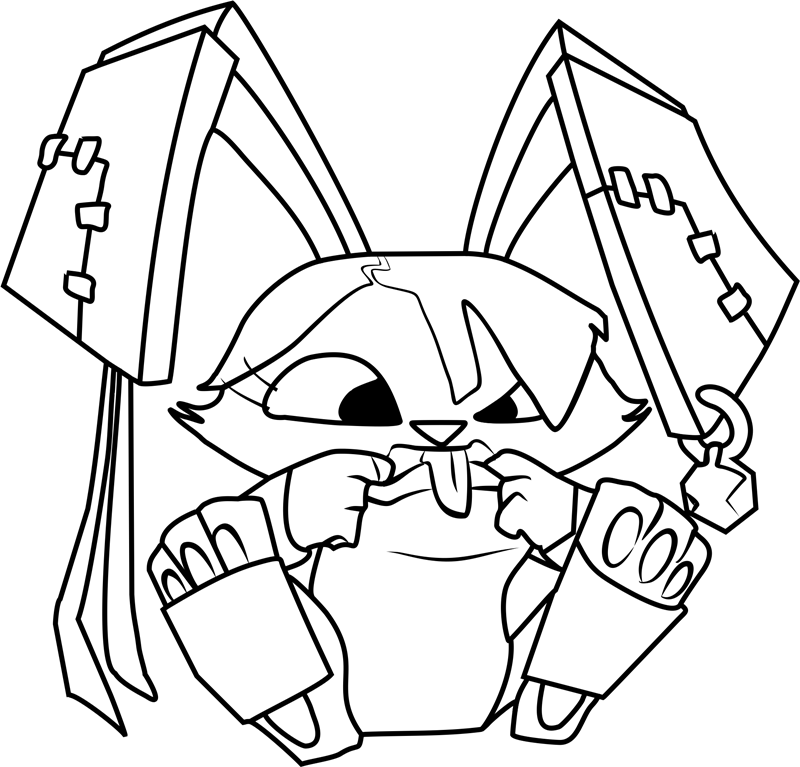 Dibujo de Picotear Divertido para Colorear