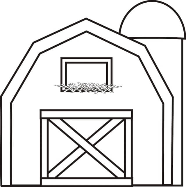 Dibujo de Granero Bsico para Colorear