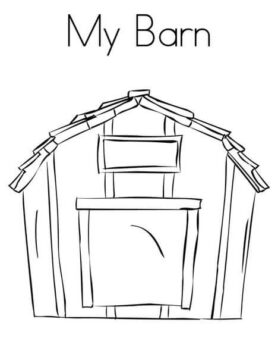 Dibujo de Mi Granero para Colorear
