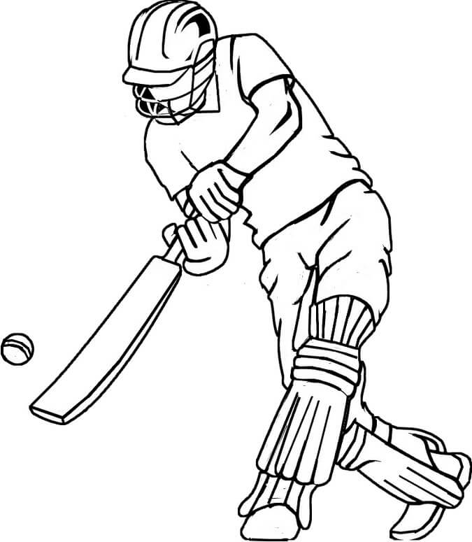 Dibujo de Jugador Bsico de Grillo para Colorear
