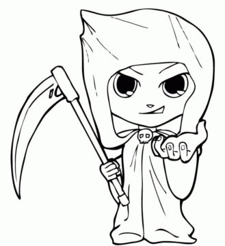 Dibujo de Parca Guapo para Colorear