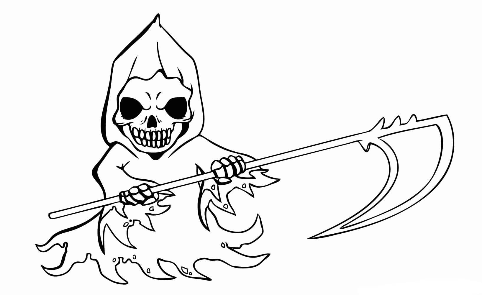 Dibujo de Parca Oscura para Colorear