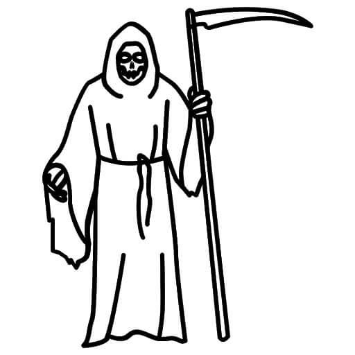 Dibujo de Parca Transparente para Colorear