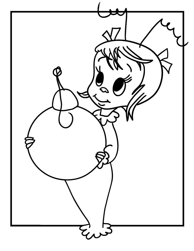 Dibujo de Encantadora Cindy Lou Que para Colorear