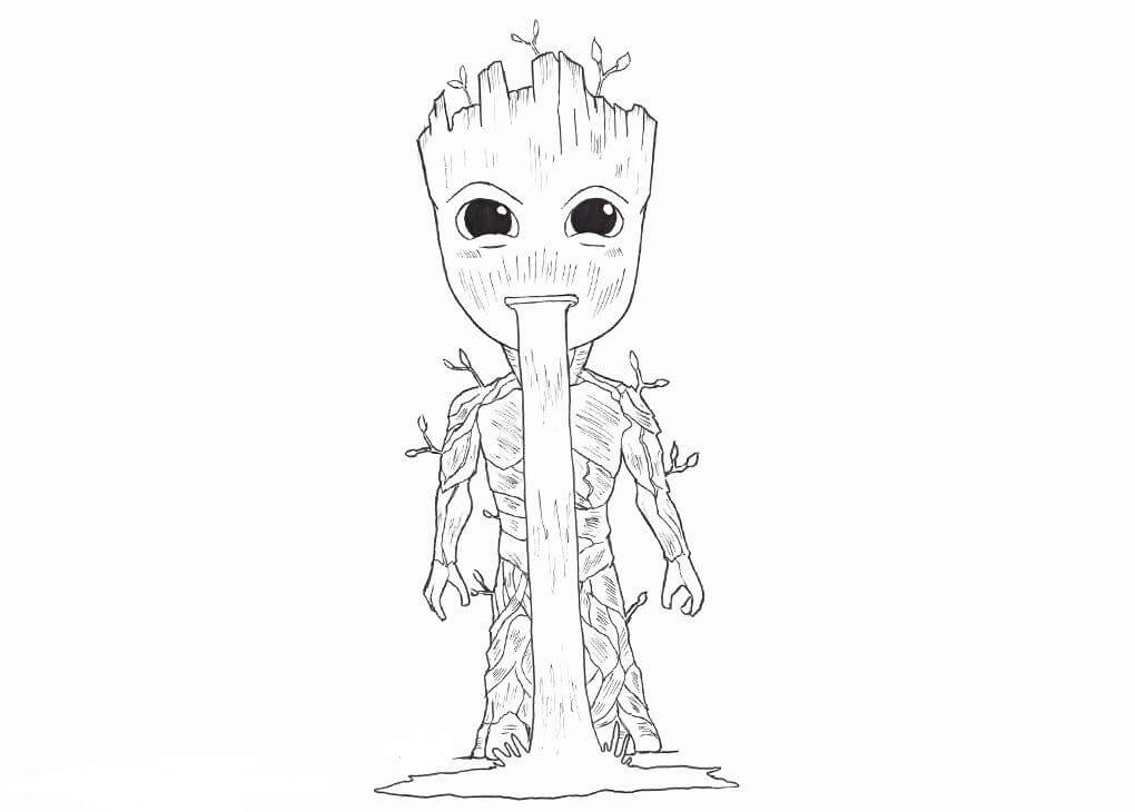 Dibujo de Groot para Colorear