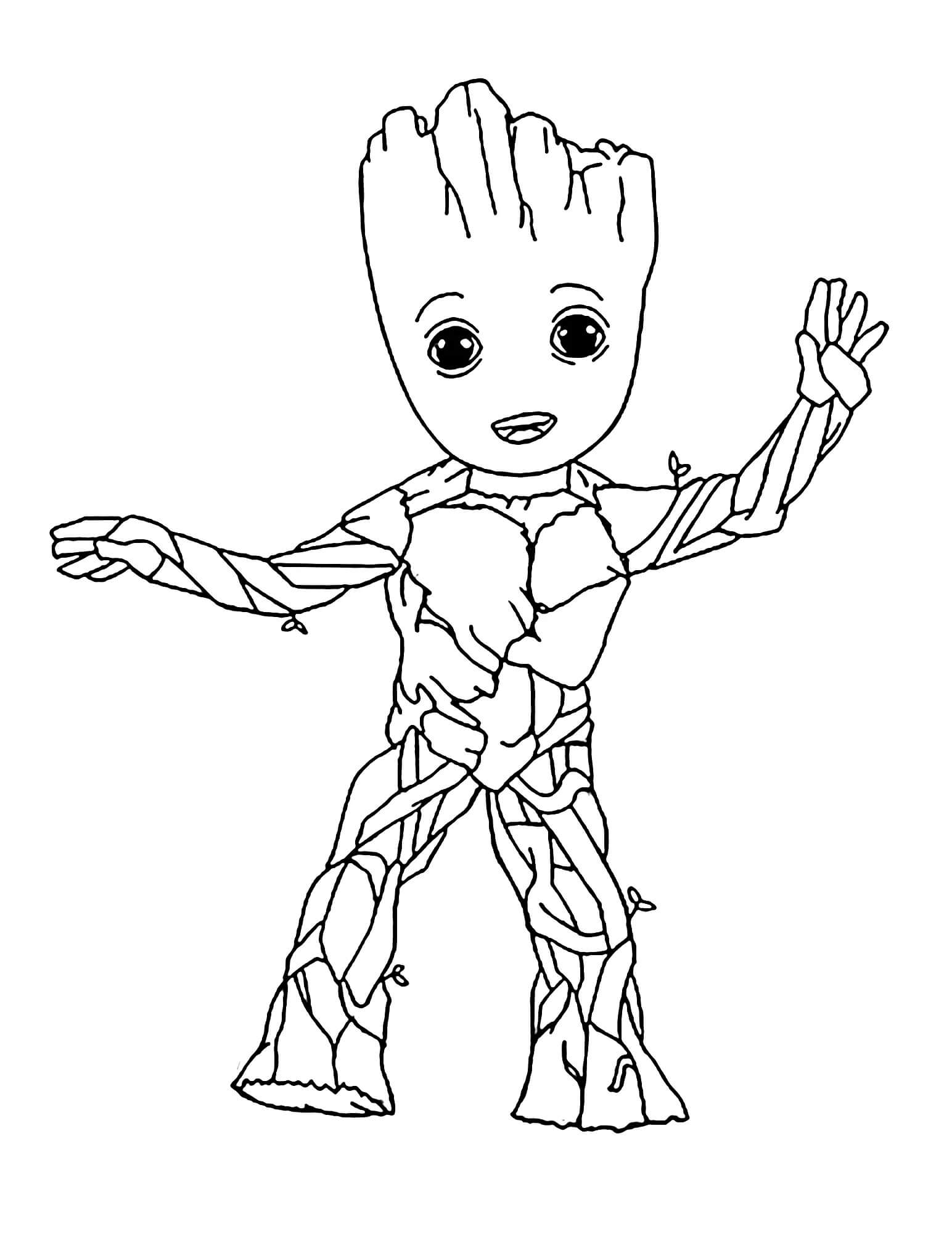 Dibujo de Groot Bailando para Colorear