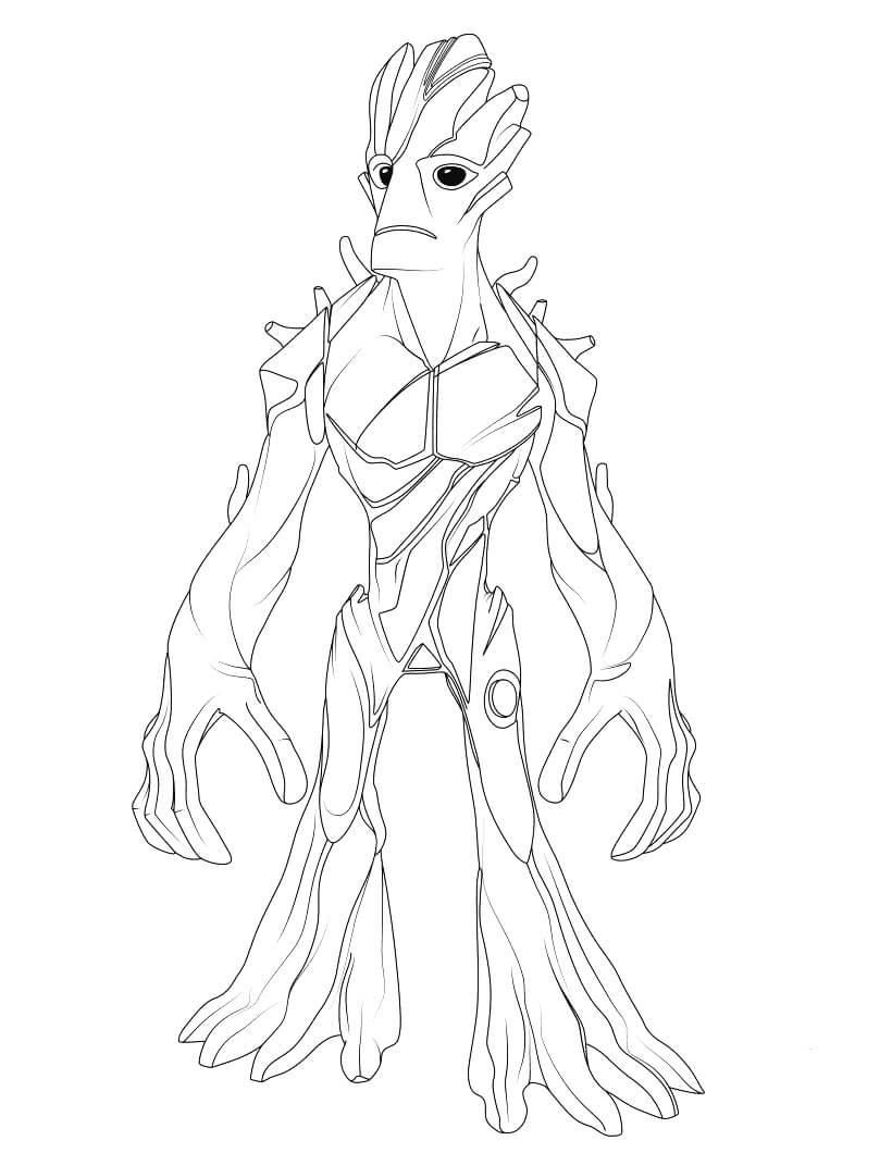 Dibujo de Groot Bsico para Colorear