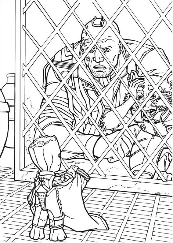 Dibujo de Groot Divertido para Colorear