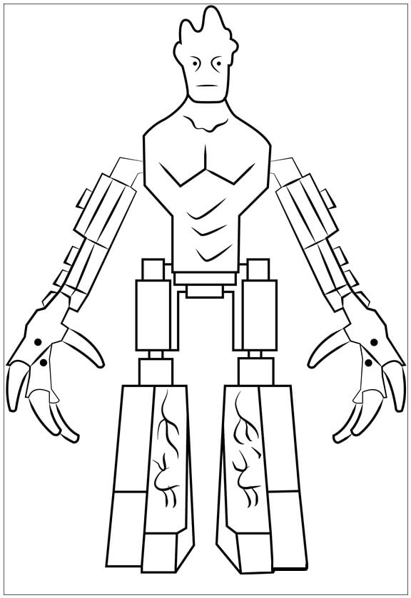 Dibujo de Lego Groot para Colorear