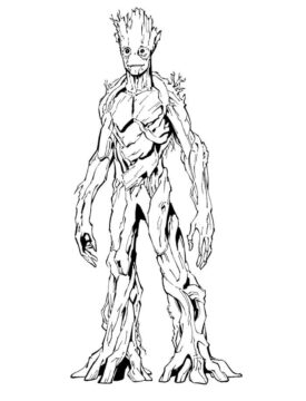 Dibujo de Viejo Groot para Colorear