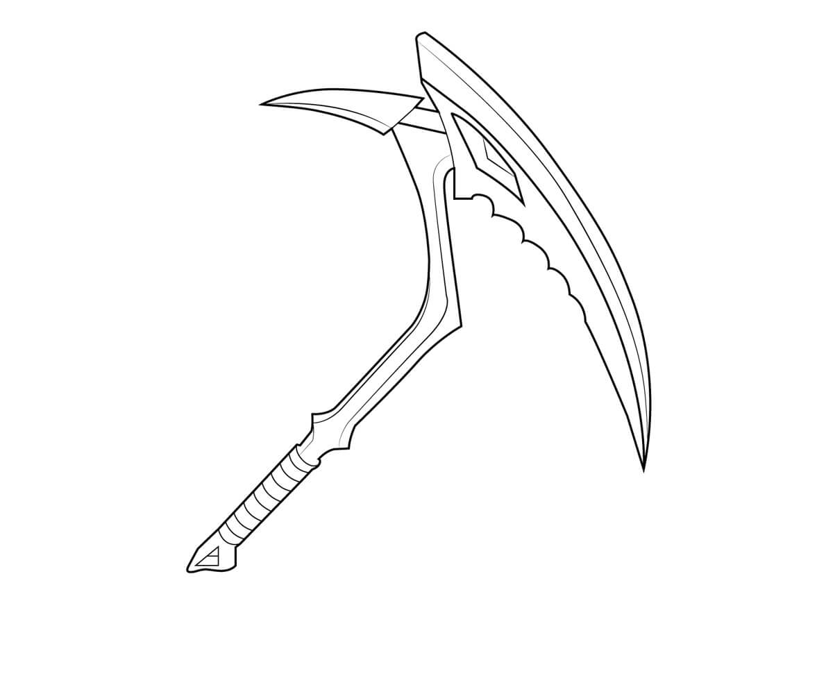 Dibujo de Guadana Carmesi para Colorear