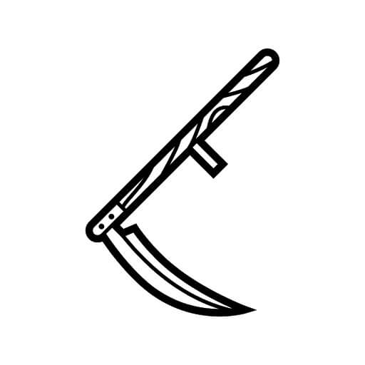 Dibujo de Guadana Transparente para Colorear