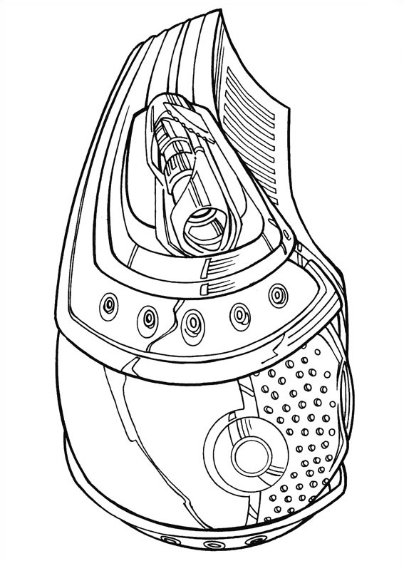 Dibujo de Arma de la Galaxia para Colorear