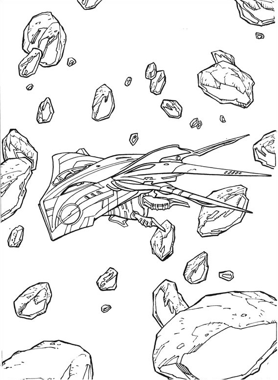 Dibujo de Milano con Rocas Alrededor para Colorear