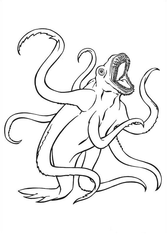Dibujo de Monstruo Abilisk para Colorear