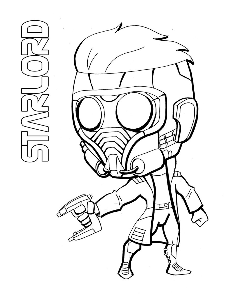Dibujo de Señor de las Estrellas de Chibi para Colorear