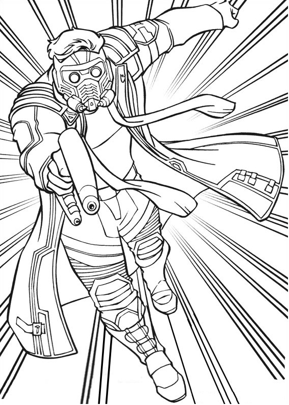 Dibujo de Señor de las Estrellas Guardian para Colorear