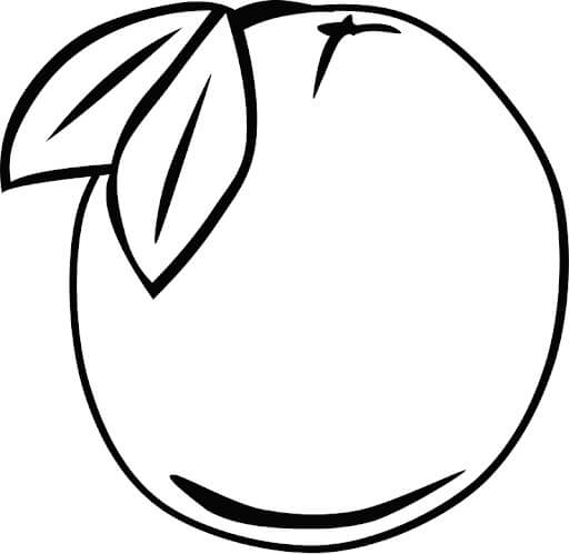Dibujo de Fruta de Guayaba para Colorear