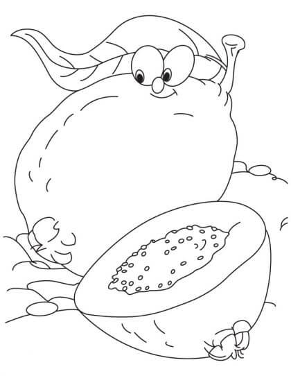Dibujo de Animados de Guayaba y Media para Colorear