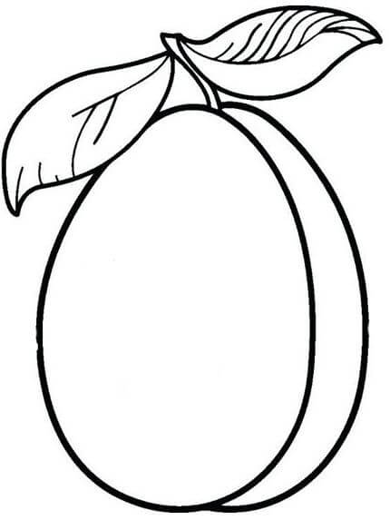 Dibujo de Guayaba Hermosa para Colorear